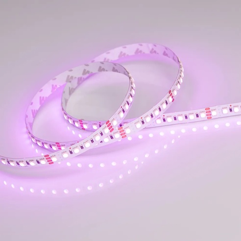 Лента светодиодная RT 2-5000 24V RGB 10mm (4040, 120 LED/m, LUX) (Arlight, 13.2 Вт/м, IP20)