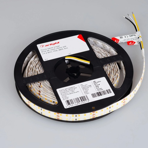 Лента светодиодная герметичная RTW-SE-A240-15mm 24V White-MIX (19.2 W/m, IP65, 2835, 5m) (Arlight, Изменяемая ЦТ)