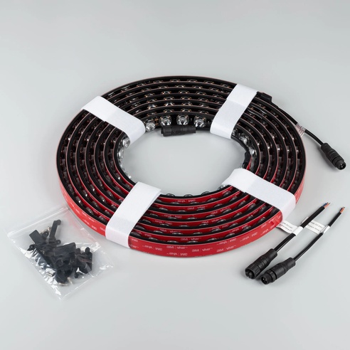 Лента герметичная FLT-PS-A42-BLACK-23mm 24V Warm3000 (21 W/m, IP67, 15deg, 5m) (Arlight, -)