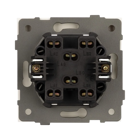 Механизм выключателя одноклавишный перекрёстный SWT-TENDO-MKX1-PL-WH (230V, 10A) (Arlight, -)