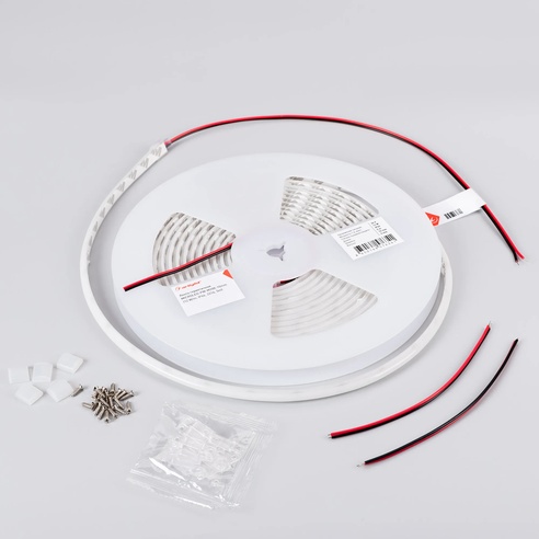 Лента светодиодная герметичная MICROLED-PW-M288-10mm 24V Day4000 (12 W/m, IP66, 2216, 5m) (Arlight, 5 лет)