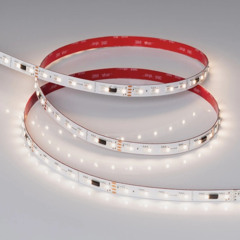 Лента светодиодная SPI-BA120-12mm 24V RGBW-Day-PX6-BPT (16 W/m, IP20, 5060/2835, 5m) (Arlight, бегущий огонь)