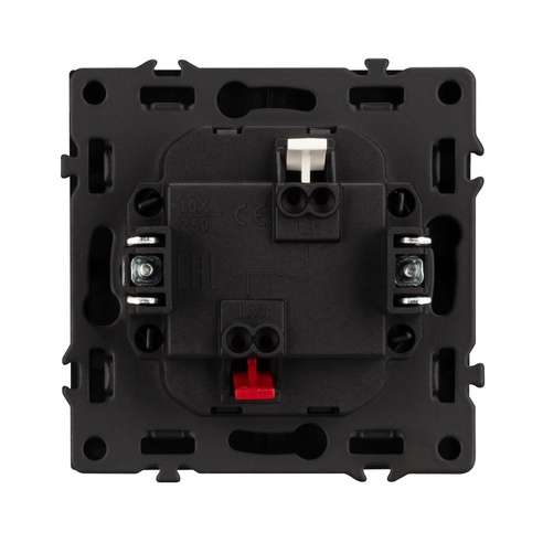 Механизм звонкового выключателя SWT-NOBE-MKR1-SFPL-BK (230V, 10A) (Arlight, Черный оникс)