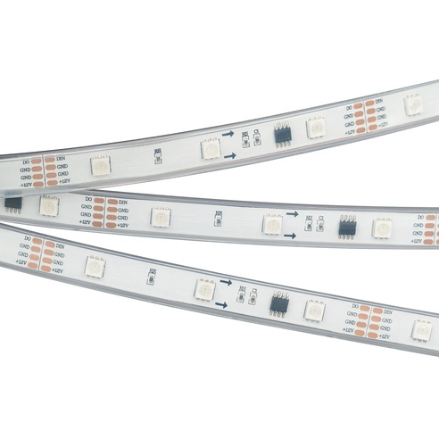 Лента светодиодная SPI-5000PGS-5060-30 12V Cx3 RGB-Auto (12mm, 6.5W/m, IP67) (Arlight, Закрытый, IP67)