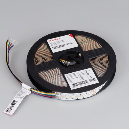 Лента светодиодная RT-AM360-12mm 24V RGBW-MIX (24 W/m, IP20, 2835/2210, 5m) (Arlight, -)