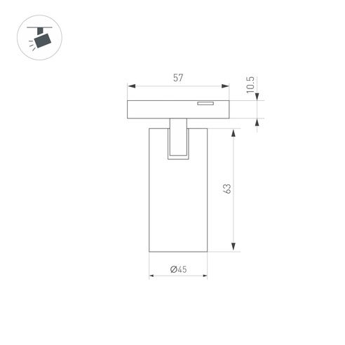 Светильник MAG-MICROCOSM-SPOT-R45-9W Warm3000 (BK, 36 deg, 24V) (Arlight, IP20 Металл, 3 года)