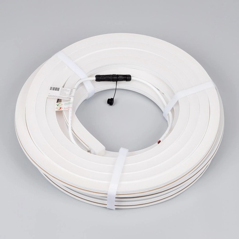 Лента светодиодная герметичная MOONLIGHT-SIDE-X280-20x20mm 24V Warm2300 (10 W/m, IP67, 15m, wire x1) (Arlight, Вывод боковой, 5 лет)
