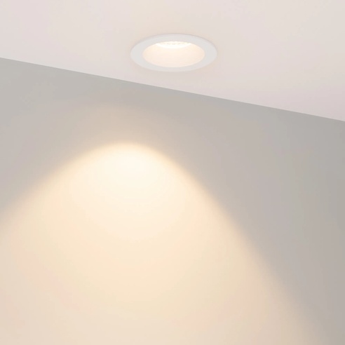 Светильник MS-ATOLL-BUILT-R86-10W Warm3000 (WH, 60 deg, 230V) (Arlight, IP54 Металл, 5 лет)