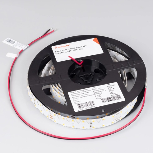 Лента светодиодная TWIST-A140-20mm 24V Warm3000 (20.6W/m, IP20, 2835, 5m) (Arlight, -)
