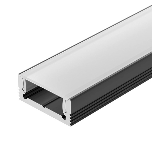 Профиль SL-SLIM-H7-2000 BLACK (BY) (Arlight, Алюминий)