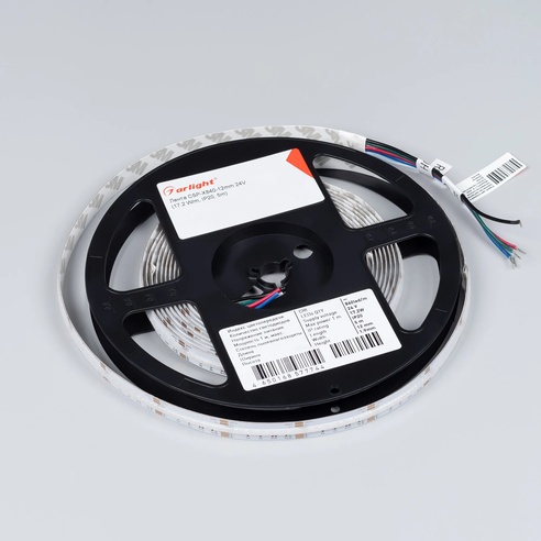 Лента светодиодная CSP-X840-12mm 24V RGBW-White (17.2 W/m, IP20, 5m) (Arlight, 5 лет)