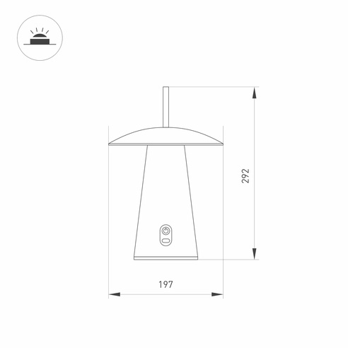Светильник SP-PATIO-TAB-2W Warm3000 (GR, 127 deg) (Arlight, IP54 Металл, 2 года)