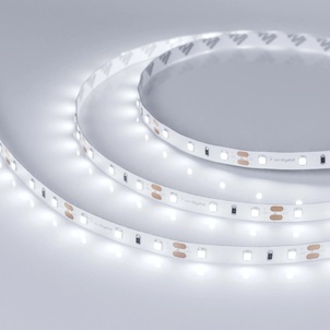 Лента светодиодная RT-A60-8mm 12V White6000 (7.2 W/m, IP20, 2835, 5m) (Arlight, Открытый)