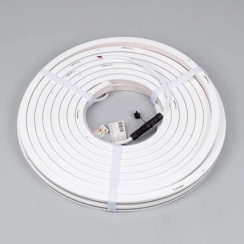 Лента светодиодная герметичная MOONLIGHT-TOP-X280-16x16mm 24V Day4000 (10 W/m, IP67, 15m, wire x1) (Arlight, Вывод боковой, 5 лет)