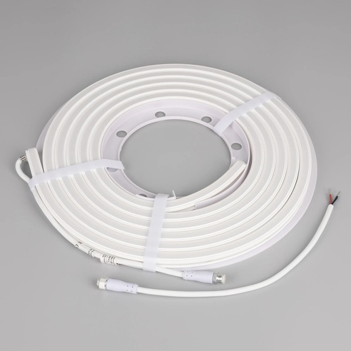 Лента герметичная WAVE-SIDE-DOUBLE-A120-16x15mm 24V Day4000 (15 W/m, IP67, 5m, wire x1) (Arlight, Вывод боковой, 5 лет)
