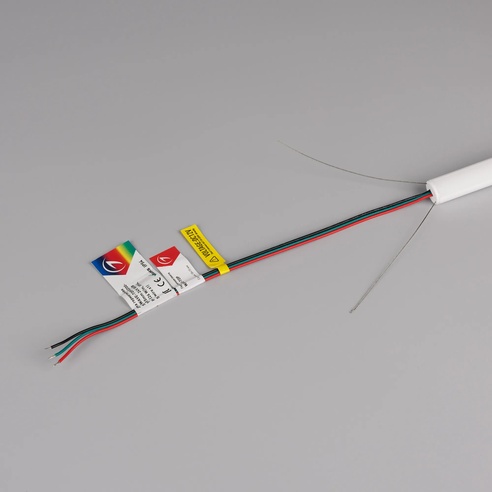 Лента герметичная SPI-WAVE-TOP-G200-18x15mm 24V RGB PX2 (26 W/m, IP54, 5m, wire x1) (Arlight, Вывод прямой, 3 года)