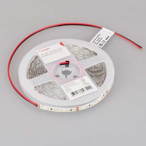 Лента светодиодная RT-A120-8mm 24V Gold (9.6 W/m, IP20, 2835, 5m) (Arlight, -)