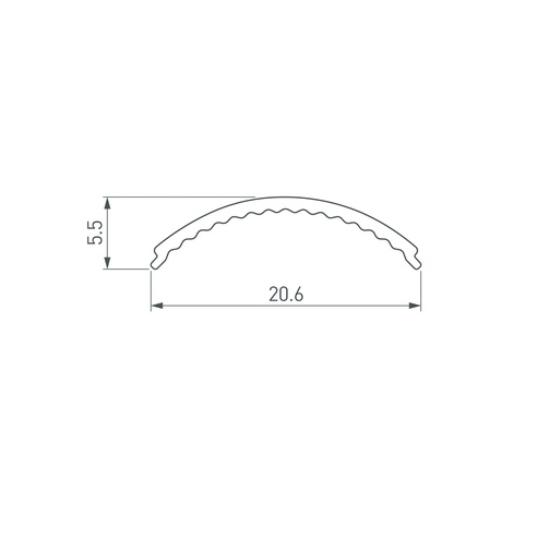 Экран ARH-KANT-H16-2000 Round Opal (Arlight, Пластик)