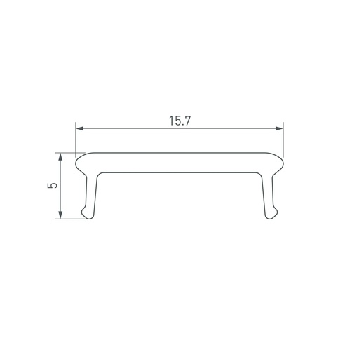 Экран призматический LINE-W16-2000 BLACK (Arlight, Пластик)