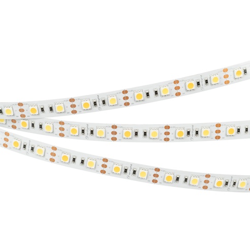 Лента светодиодная RT-B60-12mm 12V White-MIX (14.4 W/m, IP20, 5060, 5m) (Arlight, Изменяемая ЦТ)
