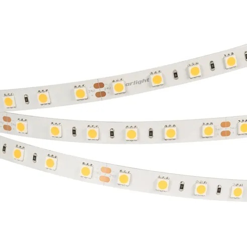 Лента RT-B60-10mm 24V White6000 (14.4 W/m, IP20, 5m) (Arlight, 14.4 Вт/м, IP20)