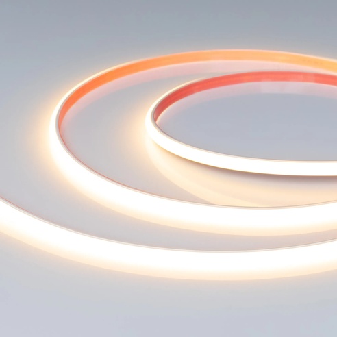 Лента герметичная COB-PSW-X480-8mm 24V Warm2700 (6 W/m, IP67, TWP100, 5m) (Arlight, CRI>90)