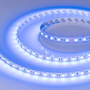Лента светодиодная RT-B60-10mm 12V Blue (14.4 W/m, IP20, 5m) (Arlight, Открытый)