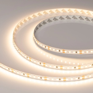 Лента светодиодная RT-A120-10mm 48V Warm3000 (9.6 W/m, IP20, 2835, 30m) (Arlight, Открытый)