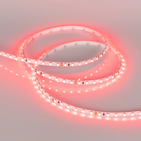 Лента светодиодная RT-A120-5mm 24V Red (9.6 W/m, IP20, 2835, 5m) (Arlight, 9.6 Вт/м, IP20)