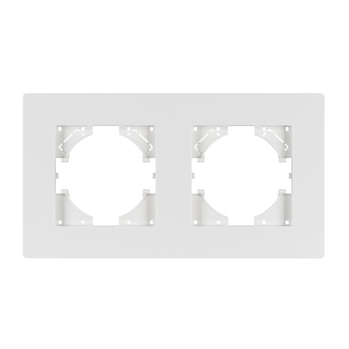 Рамка пластиковая FRM-PERIO-PL-2-WH (Arlight, -)
