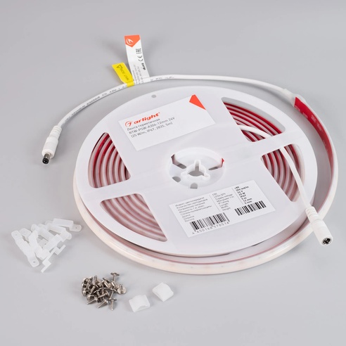 Лента светодиодная герметичная RTW-PSW-A304-12mm 24V Day4000 (25 W/m, IP67, 2835, 5m) (Arlight, 5 лет)