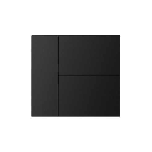 INTELLIGENT ARLIGHT Накладка панели KNX-23-3G-SUF Black (Backlightless) (IARL, IP20 Металл, 2 года)