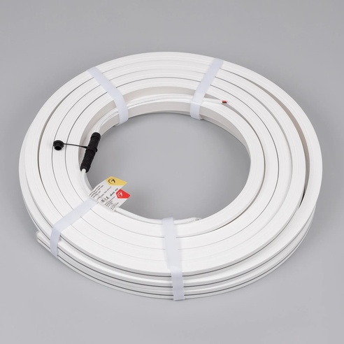 Лента светодиодная герметичная MOONLIGHT-TOP-X280-20x20mm 24V Warm3500 (10 W/m, IP67, 15m, wire x1) (Arlight, Вывод боковой, 5 лет)
