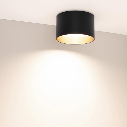 Светильник SP-BISCOTTO-R140-15W Warm3300-MIX (BK-GD, 80 deg, 230V) (Arlight, IP54 Металл, 5 лет)