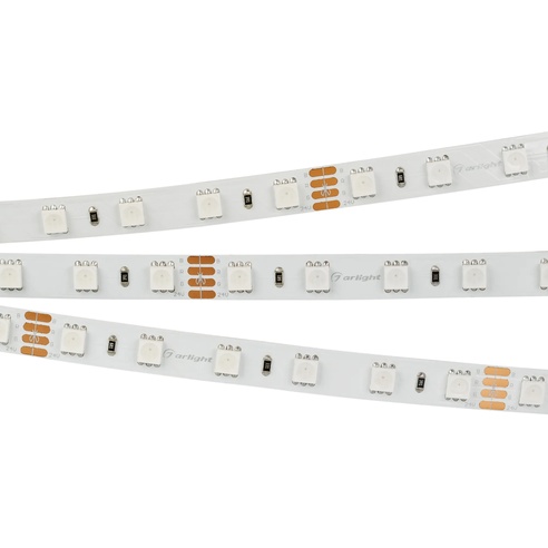 Лента светодиодная RT-B60-10mm 24V RGB (14.4 W/m, IP20, 5060, 50m) (Arlight, Открытый)