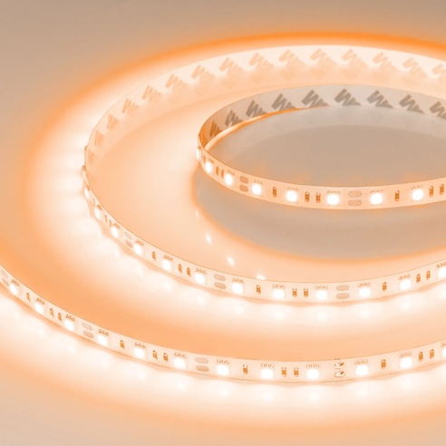 Лента светодиодная RT-B60-10mm 12V Orange (14.4 W/m, IP20, 5060, 5m) (Arlight, Открытый)