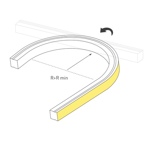 Лента светодиодная герметичная DMX MOONLIGHT-TOP-B84-13x12mm 24V RGB-PX7 (18 W/m, IP67, 5m, wire x2) (Arlight, Силикон)