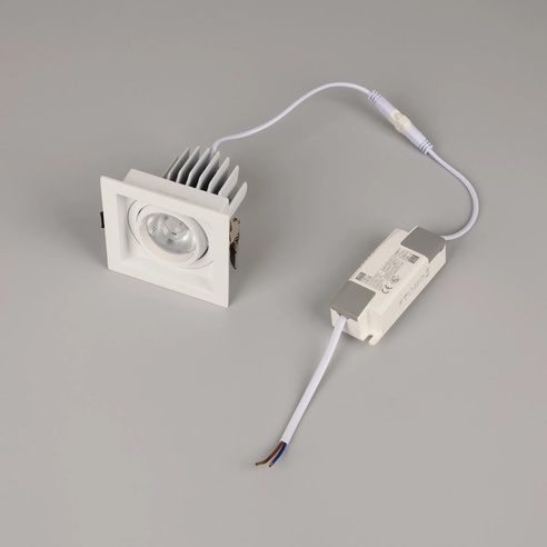 Светильник MS-VORTEX-BUILT-S90x90-12W Day4000 (WH-WH, 40 deg, 230V) (Arlight, IP20 Металл, 5 лет)