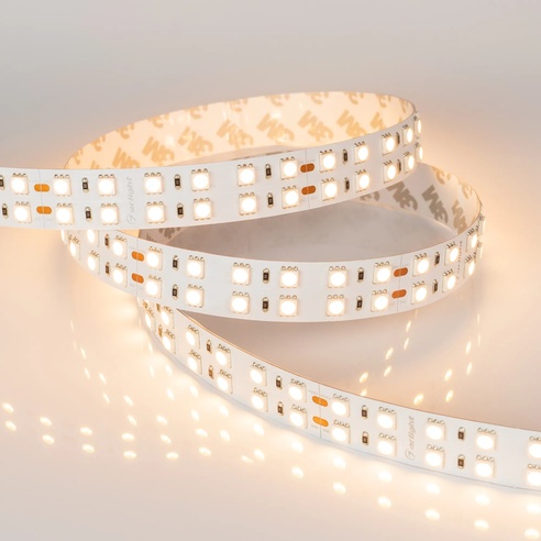 Лента светодиодная RT 2-5000 24V Warm2700 2x2 (5060, 720 LED, LUX) (Arlight, 34.4 Вт/м, IP20)