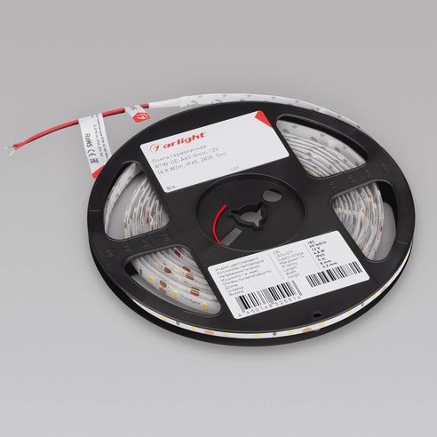 Лента светодиодная герметичная RTW-SE-A60-8mm 12V Cool 10K (4.8 W/m, IP65, 2835, 5m) (Arlight, 4.8 Вт/м, IP65)