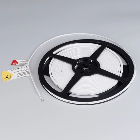 Лента светодиодная герметичная MOONLIGHT-SIDE-M196-03x06mm 24V Warm2300 (7.2 W/m, IP54, 2216, 5m, wire x2) (Arlight, Вывод прямой, 3 года)