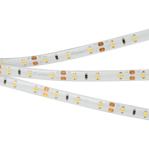 Лента светодиодная герметичная RTW-SE-A60-8mm 12V Warm3000 (4.8 W/m, IP65, 2835, 5m) (Arlight, 4.8 Вт/м, IP65)