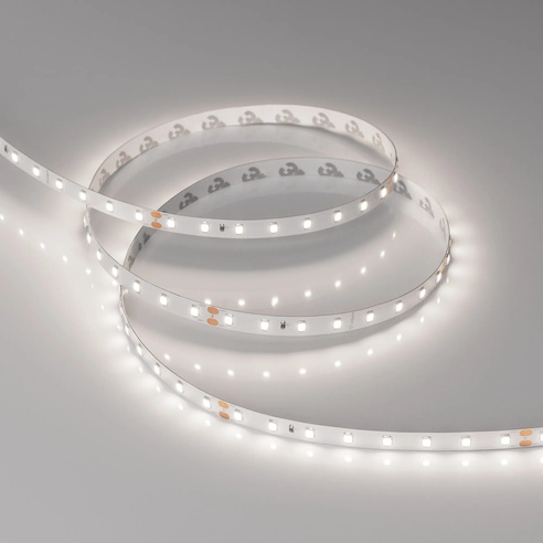 Лента светодиодная RT-A80-8mm 24V Day5000 (6 W/m, IP20, 2835, 5m) (Arlight, высок.эфф.150 лм/Вт)