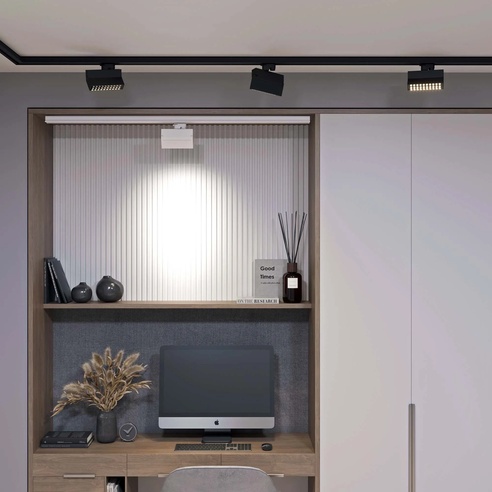 Светильник LGD-LOFT-TRACK-2TR-S170-10W Warm3000 (BK, 24 deg, 230V) (Arlight, IP20 Металл, 3 года)