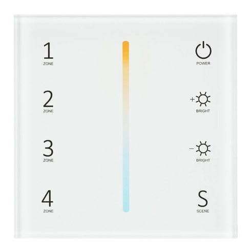 Панель Sens SMART-P38-MIX White (230V, 4 зоны, 2.4G) (Arlight, IP20 Пластик, 5 лет)