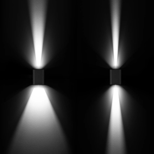 Светильник LGD-WALL-VARIO-S104x129-2x6W Day4000 (GR, 1-80 deg) (Arlight, IP54 Металл, 3 года)