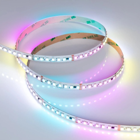 Лента светодиодная SPI-F140-10mm 24V RGB-PX7-BPT (22 W/m, IP20, 3535, 5m) (Arlight, бегущий огонь)