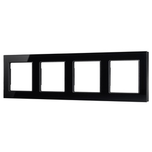 Рамка стеклянная FRM-GLARE-GS-4-BK (Arlight, -)
