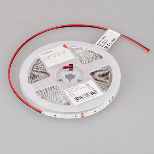 Лента светодиодная RT-A120-8mm 24V Violet (9.6 W/m, IP20, 2835, 5m) (Arlight, -)