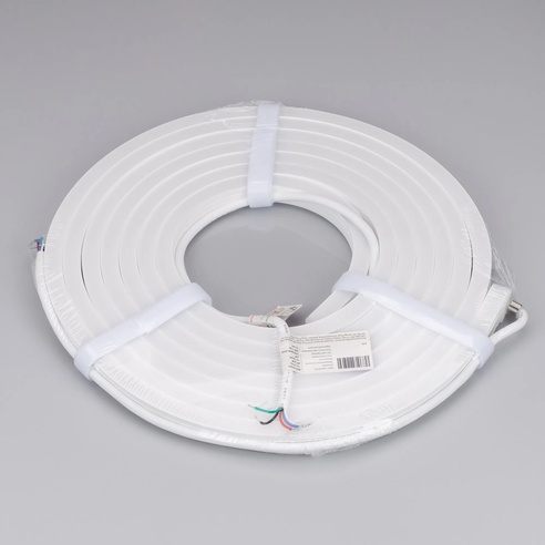 Лента светодиодная герметичная MOONLIGHT-SIDE-GM192-12x17mm 24V RGBW-Day (14.4 W/m, IP67, 5m, wire x2) (Arlight, Вывод боковой, 3 года)